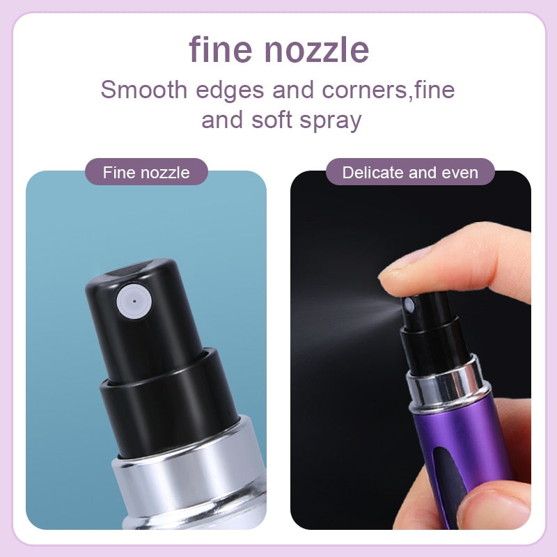 5/8ml Portable Mini Refillable Perfume Atomizer Aluminum Perfume