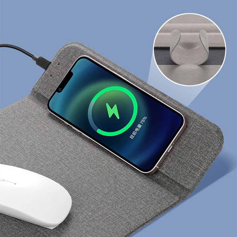 Wireless QI Fast Charging 15W With Magnetic And Non-slip Mat PAD