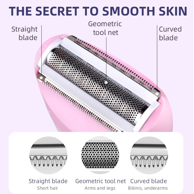 Kemei Women Shave Wool Device Knife Electric Shaver Wool Epilator Shaving For Lady