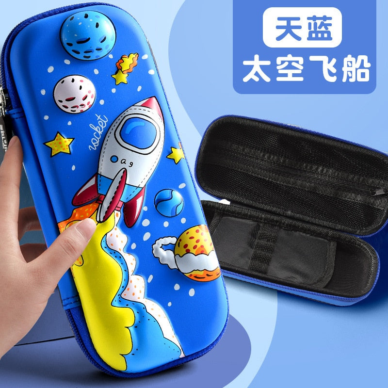 3D EVA Large Capacity Pencil Case Pen Holder Cute Cartoon