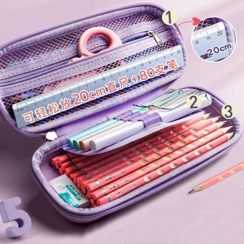 3D Unicorn EVA cute pencil box School student