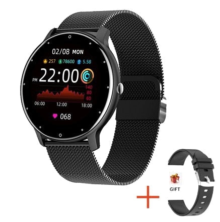 LIGE Smart Watch Men Women Full Touch Screen Sport Fitness Watch Man IP67 Waterproof Bluetooth For Android IOS Smartwatch Men