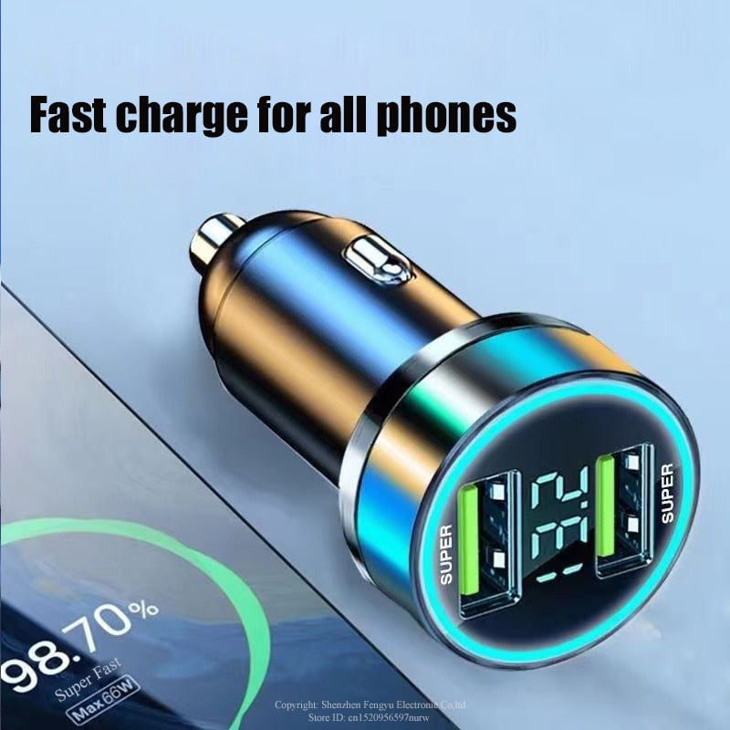 2 Port Super Fast USB Car Charger