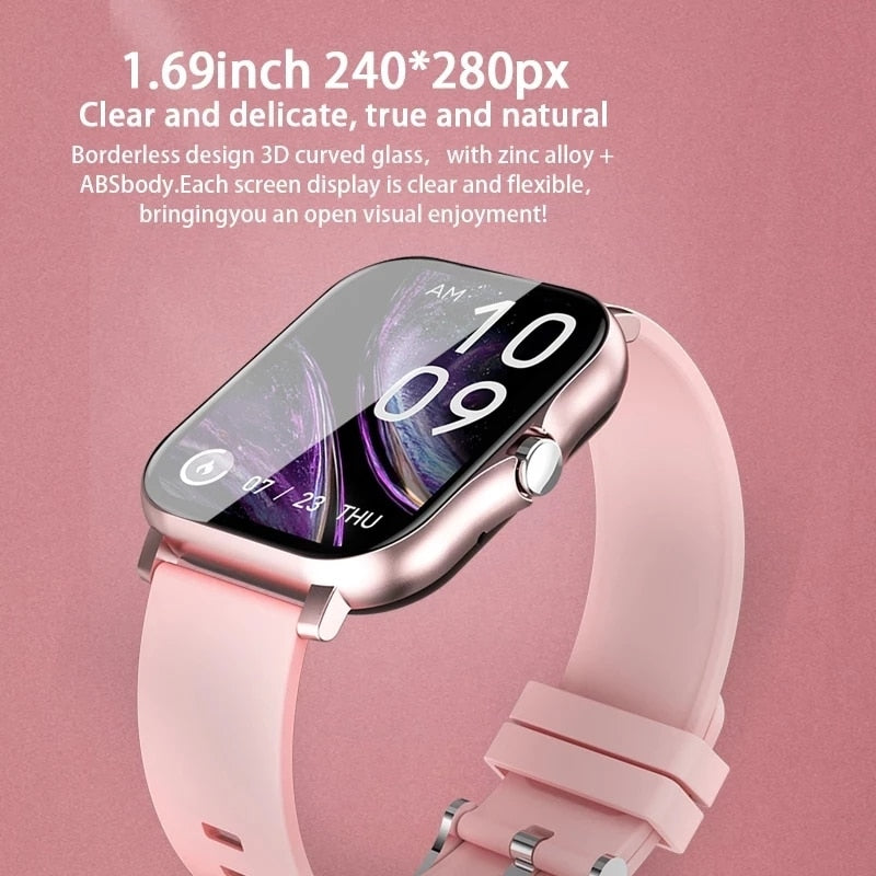 2023 New Smart Watch Women Bluetooth Call Watch Fitness Tracker Waterproof Sport Smart Clock Fashion Ladies Men Smartwatch Woman