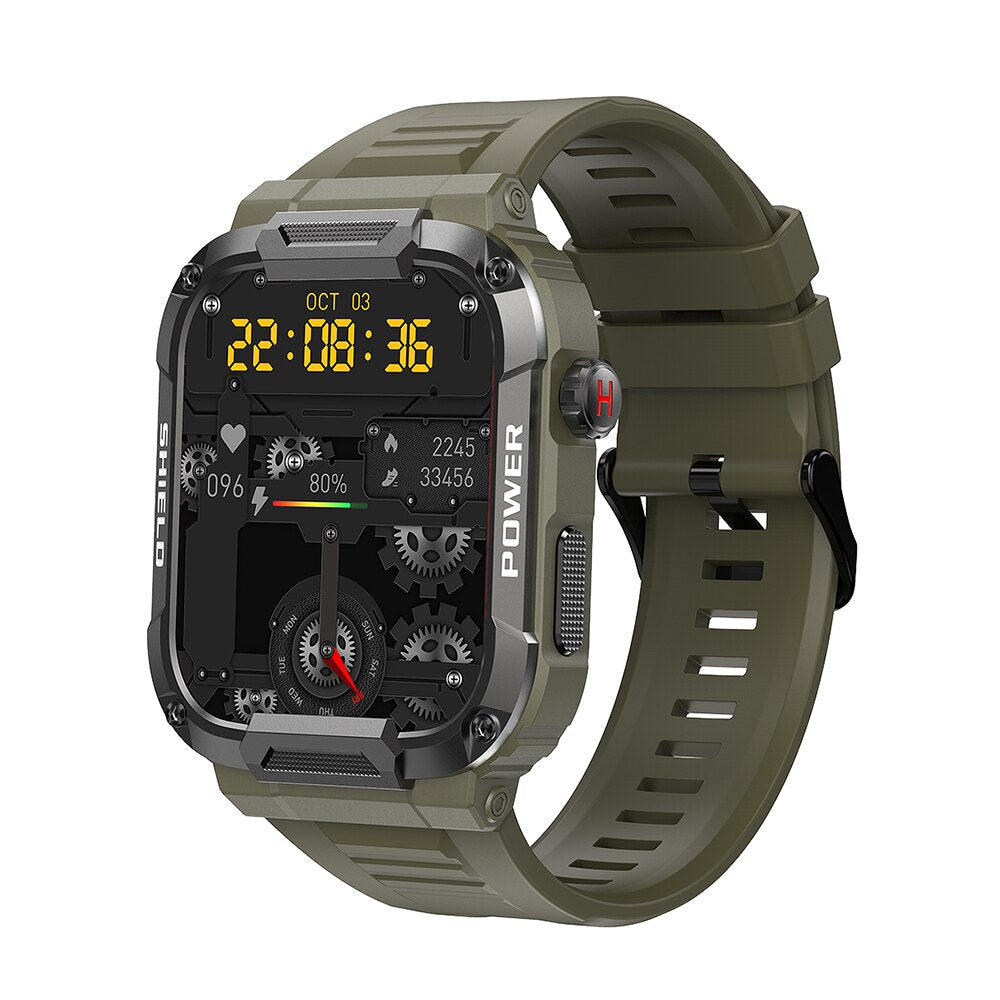 MELANDA 1.85 Outdoor Military Smart Watch Men