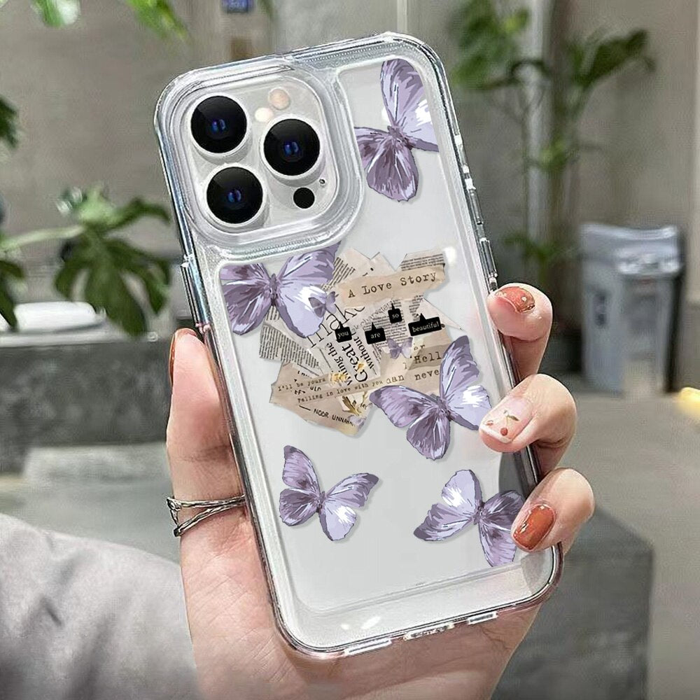 For iPhone 13+14 Cases Flower