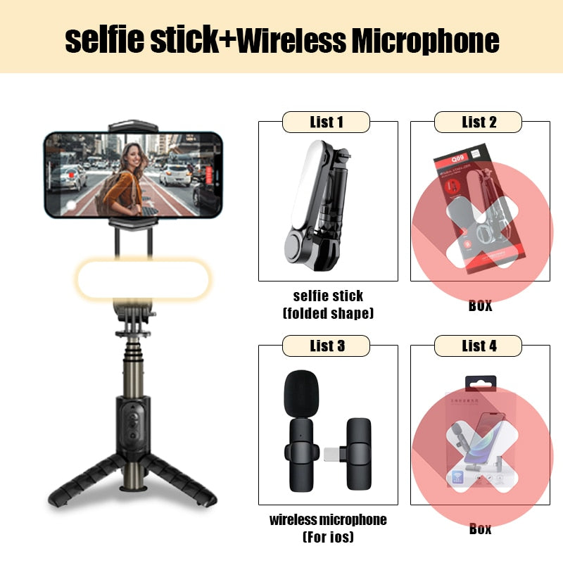 Selfie Stick Tripod Handheld Gimbal Stabilizer