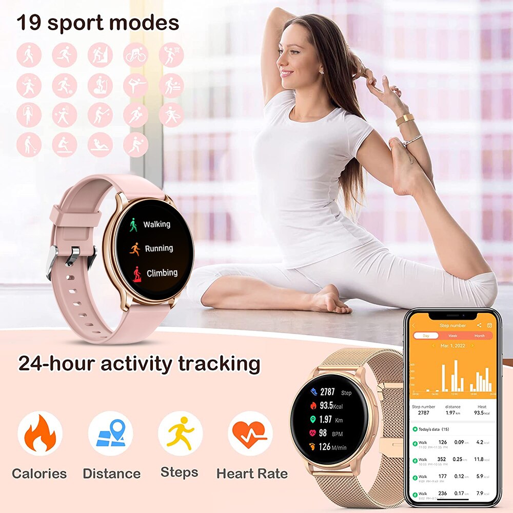 Call Smart Watch Women Custom Dial Watches Men Sports Fitness