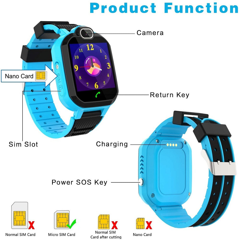 Kids Smart Watch Waterproof