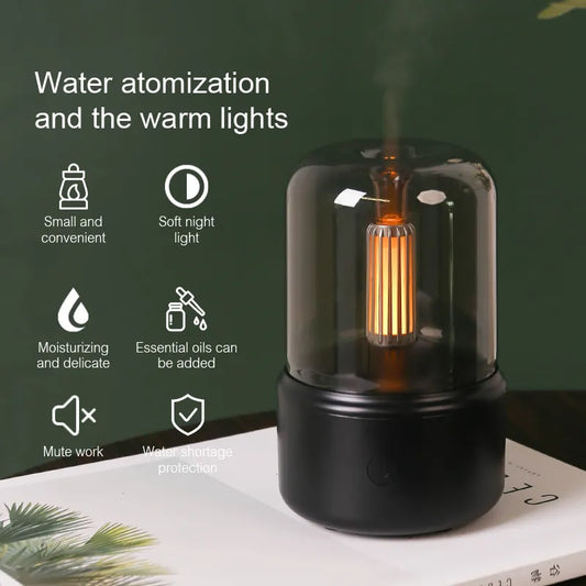 Mini Aroma Diffuser USB Air Humidifier Essential Oil Night Light Cold Mist Maker Sprayer for Home Gift