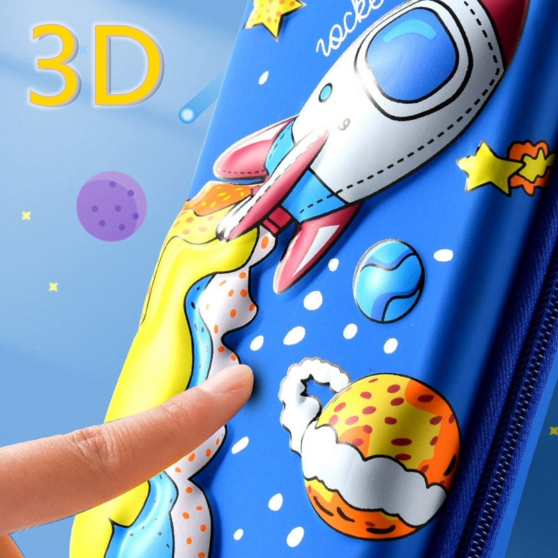 3D EVA Large Capacity Pencil Case Pen Holder Cute Cartoon