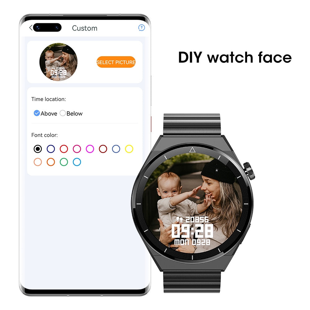 Xiaomi Huawei GT3 MAX Smart Watch Men Android