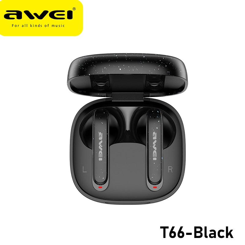 Awei T66 Earphone Bluetooth 5.3 Earbuds Stereo Sports