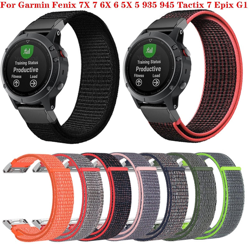 22 26mm Quick Release Nylon Watchband Strap for Garmin Fenix