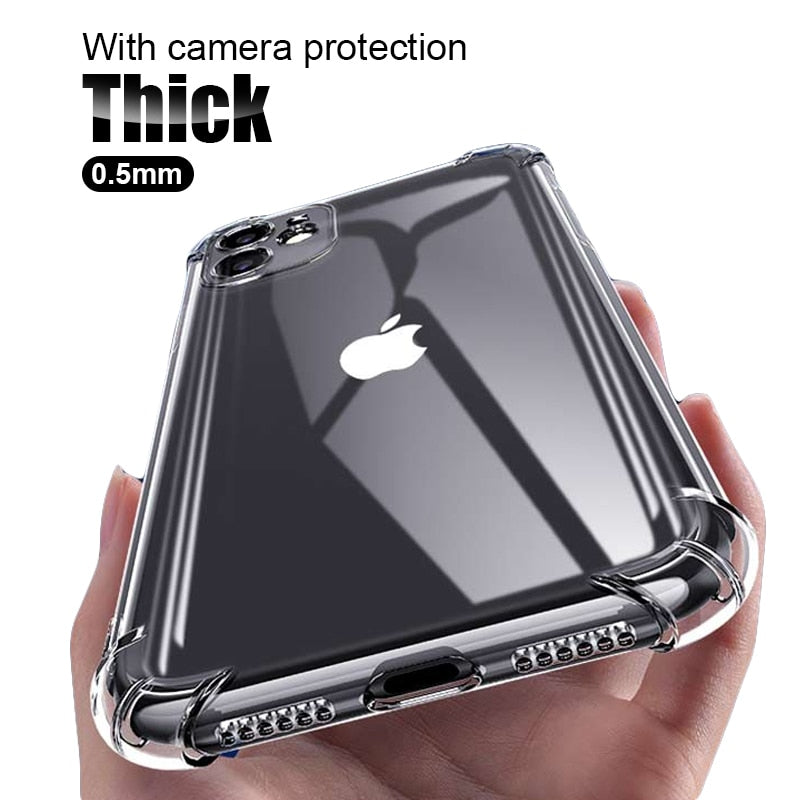 Thick Shockproof Silicone Phone Case For iPhone