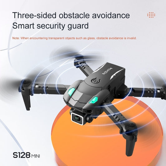 S128 Mini Drone Aerial Camera Automatic Return 4K HD Professional Three Sided Obstacle Air Pressure Fixed Altitude Aircraft Toy