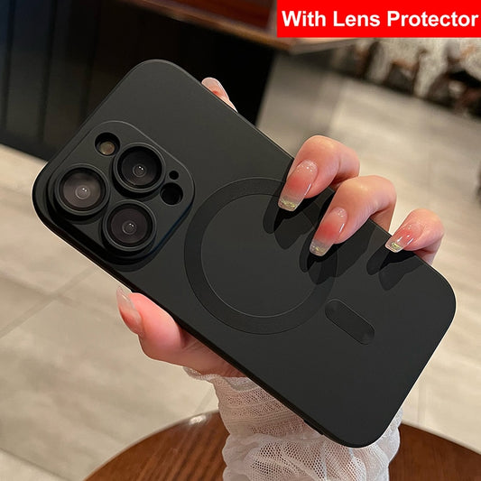 Luxury Glass Lens Protection Soft Silicone Case