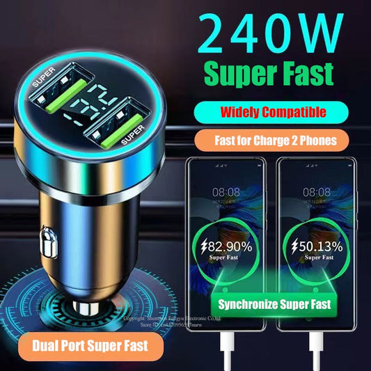 2 Port Super Fast USB Car Charger