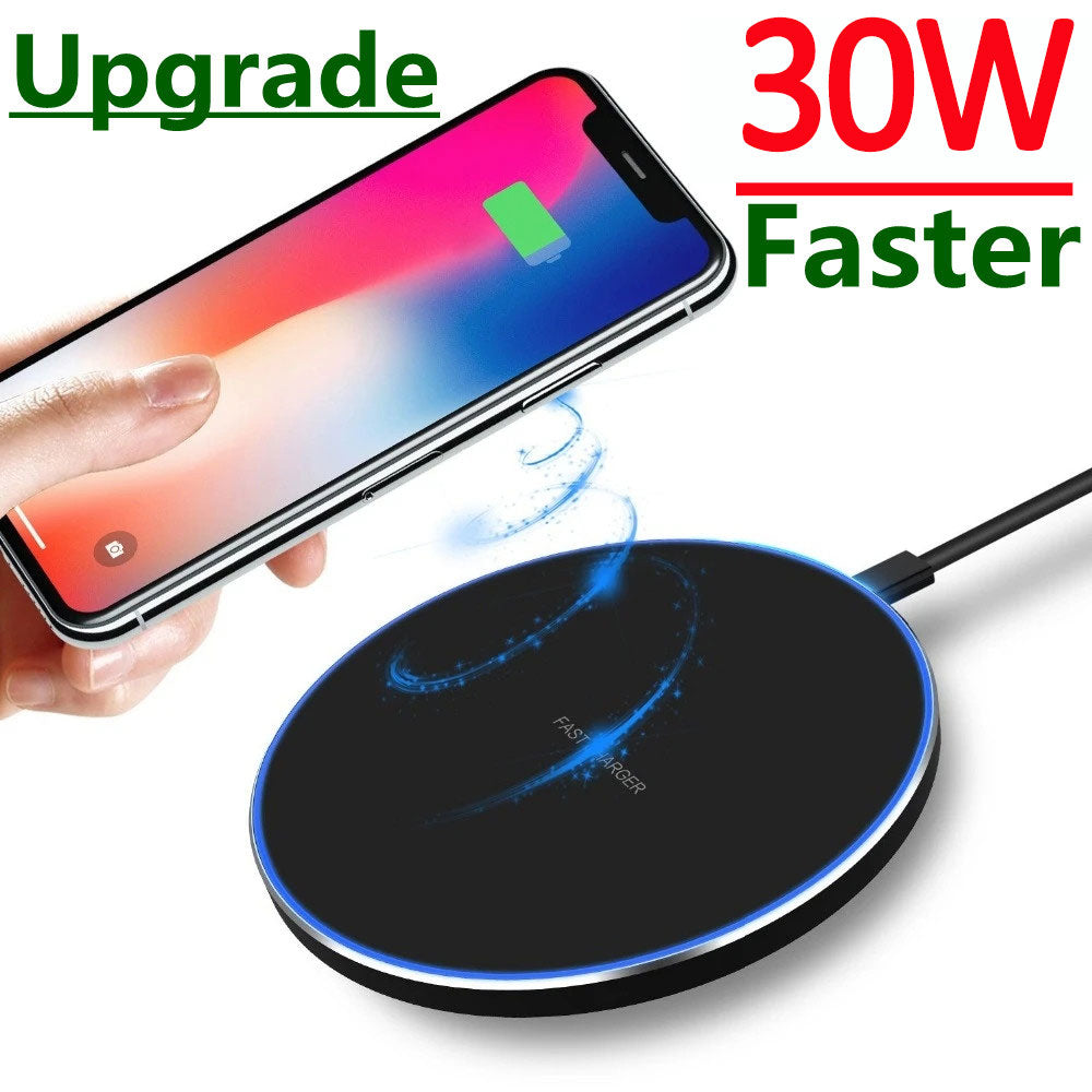 30W Wireless Charger Pad Stand For iPhone