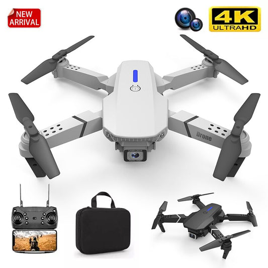 2022 E88Pro RC Drone 4K Professinal With 1080P Wide Angle HD Camera Foldable RC Helicopter WIFI FPV Height Hold Gift Toy