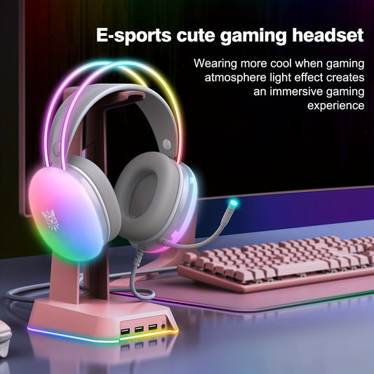 Full RGB PC Gaming Headphones with RGB Lights FOR GAMMER KOL