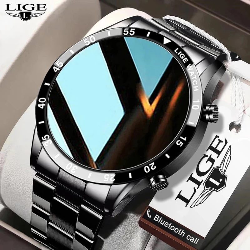 Smart Watch Men Full Circle Touch Screen