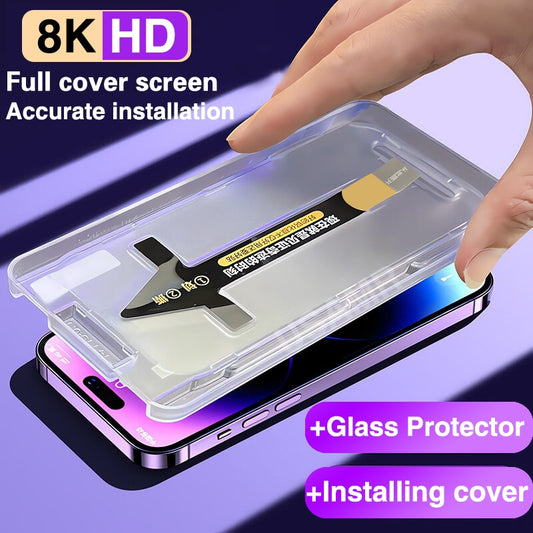 8K High End Tempered Glass For iPhone