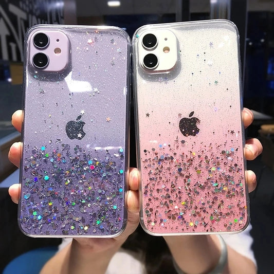 Clear Glitter Phone Case For iPhone